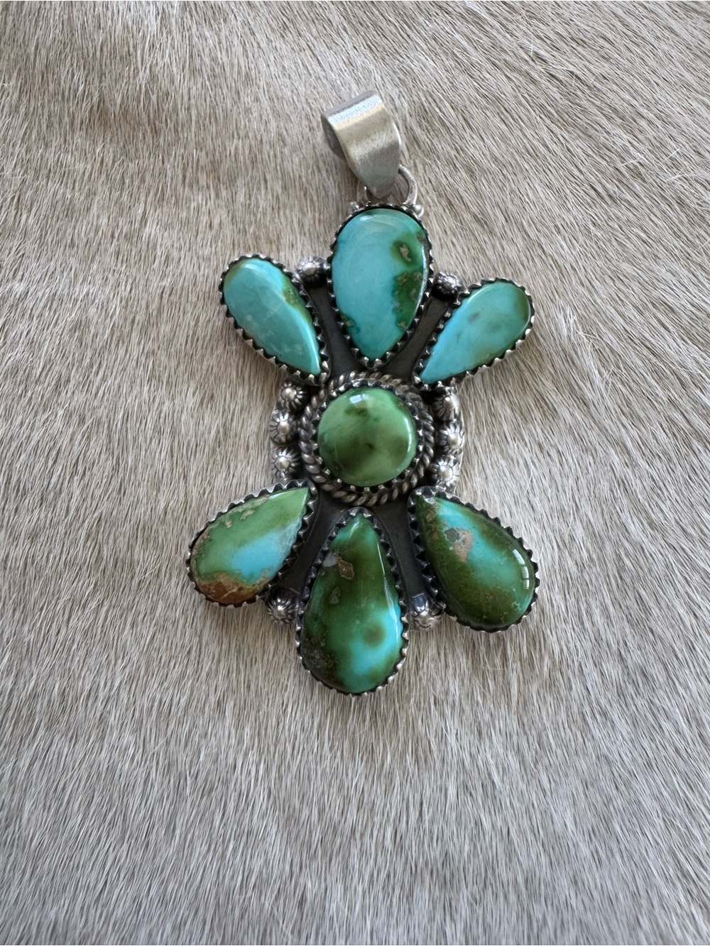 Sonoran Turquoise Cluster Pendant